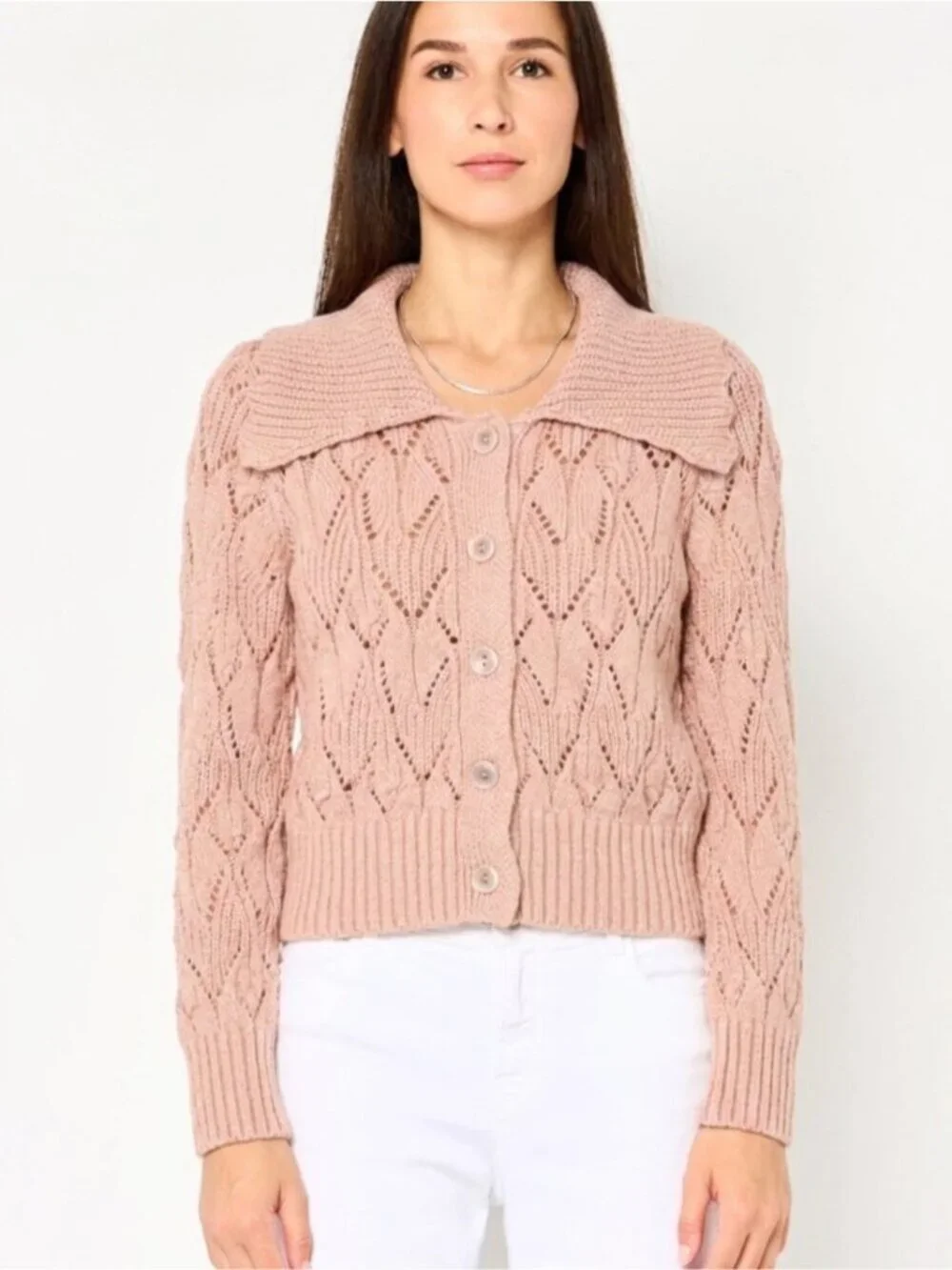 Sincerely Jules Pointelle Cardigan